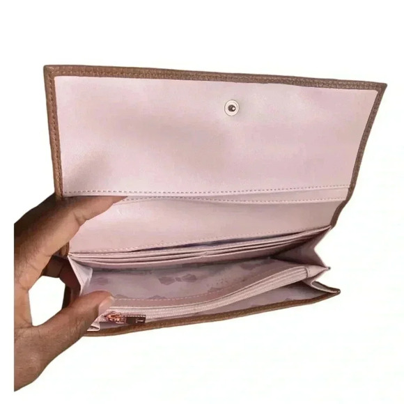 Ted Baker Selma Matisse Large Leather Wallet in Cognac Brown - Picture 5 of 10